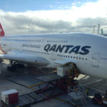 Qantas plane to LA