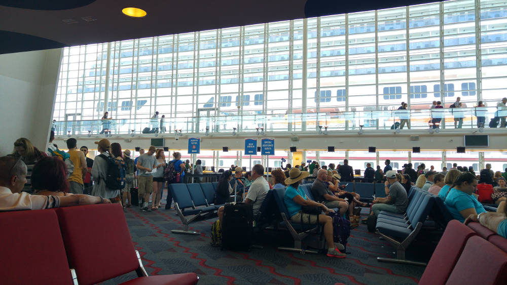 Carnival Cruise check in queue