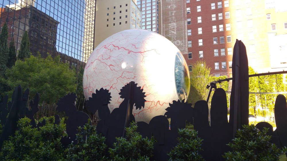 Dallas eyeball artwork