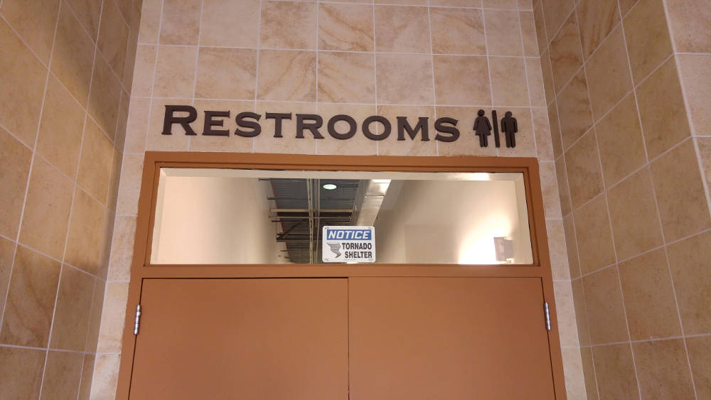 Dallas restrooms tornado