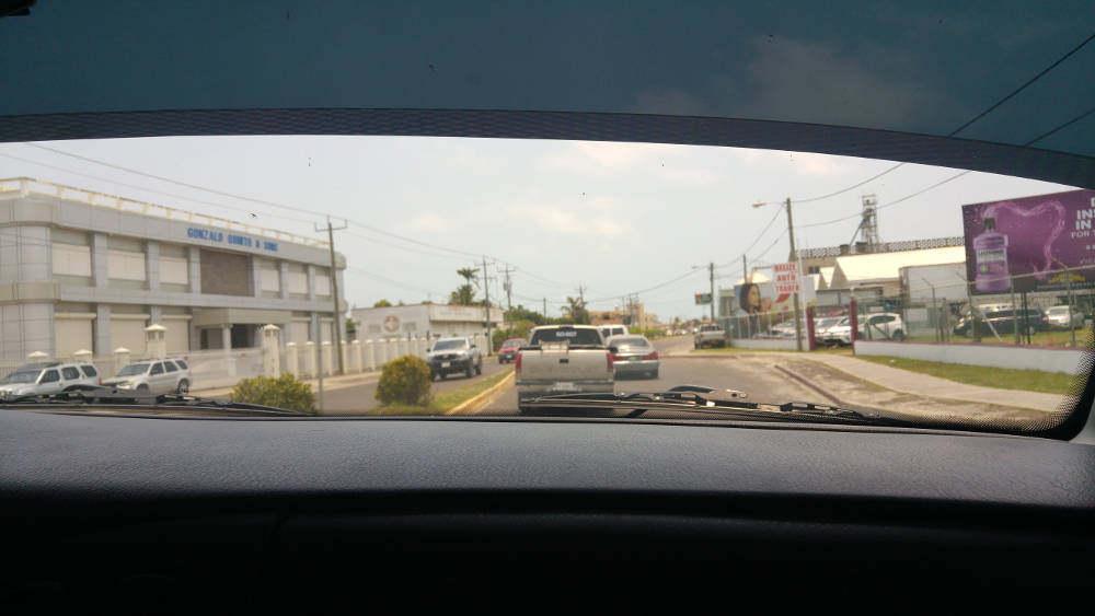 Belize car ride