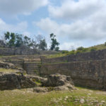 Wall of Belize ruins