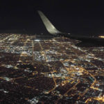 Flying into LA
