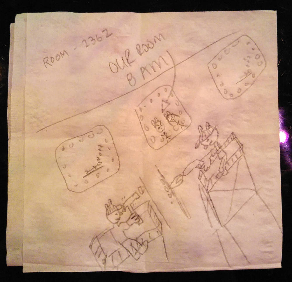 Piano bar drawing