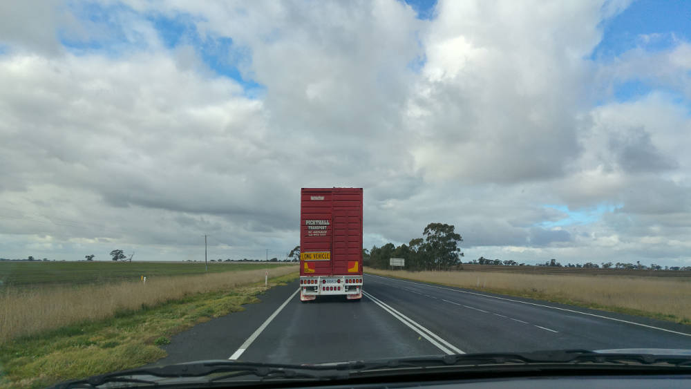 Slow truck in Adelaide