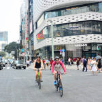 Biking intersection in Tokyo