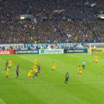 Socceroos vs Japan action