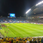Socceroos vs Japan entrance
