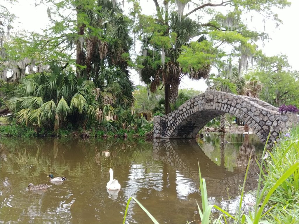 New Orleans park bridge