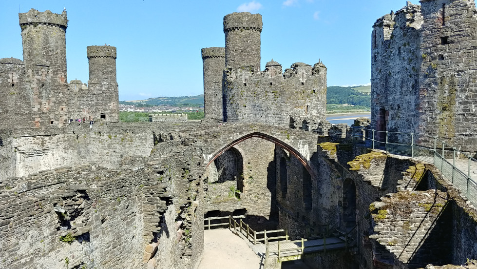 Inside Conwy Castle