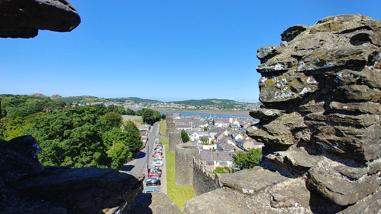 Conwy castle wall