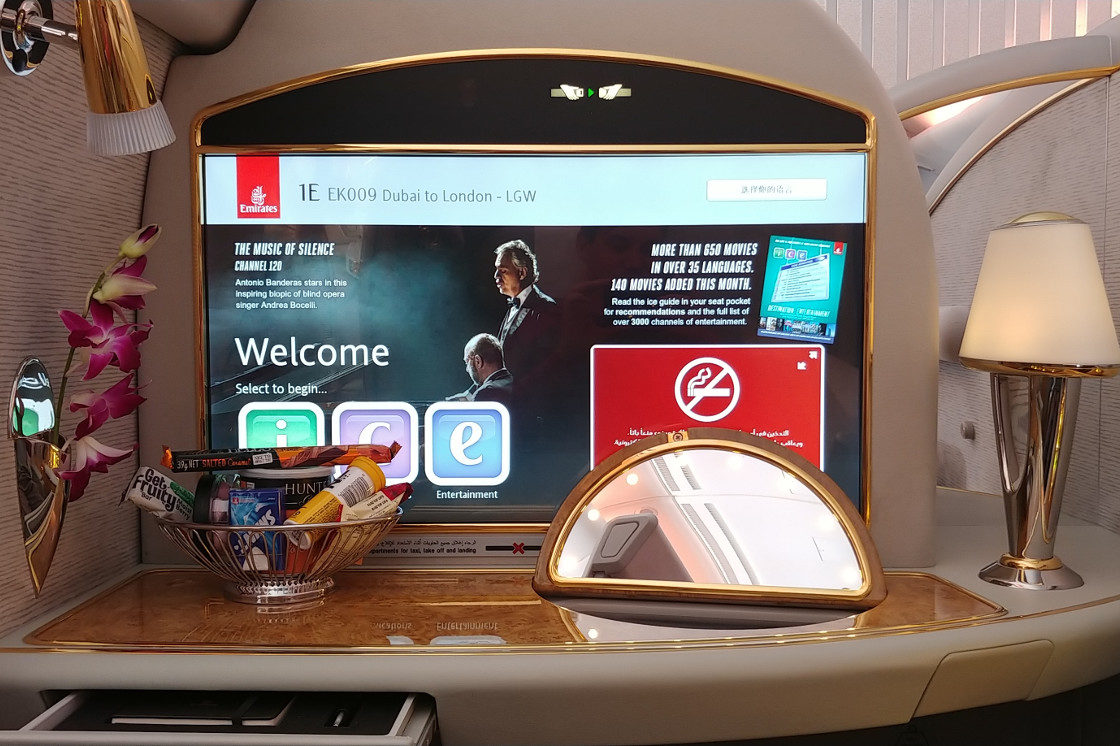 First Class screen