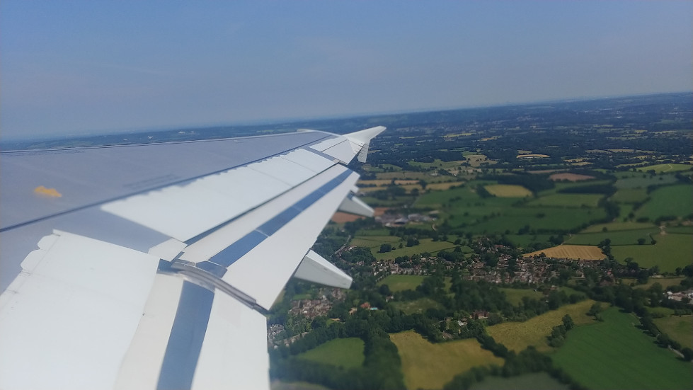 Flying to Dublin