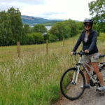 Linnie bike at Loch Ness