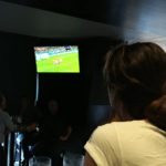 Linnie watching England