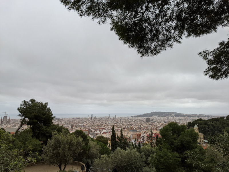 Barcelona city view