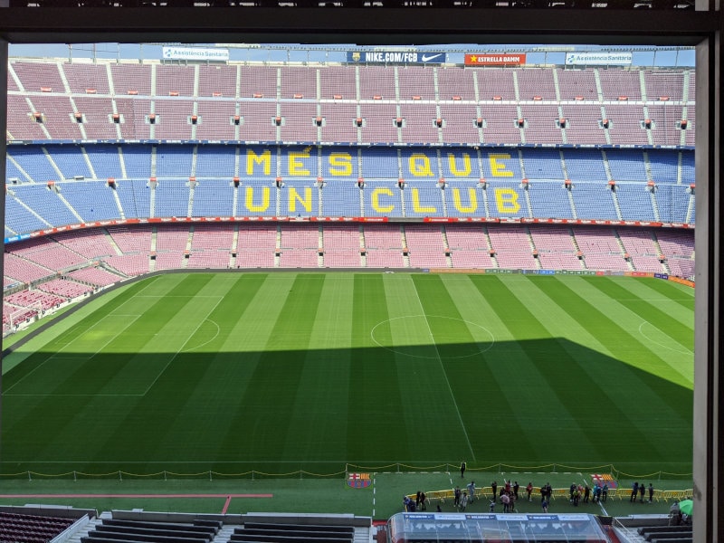 Camp Nou commentary box