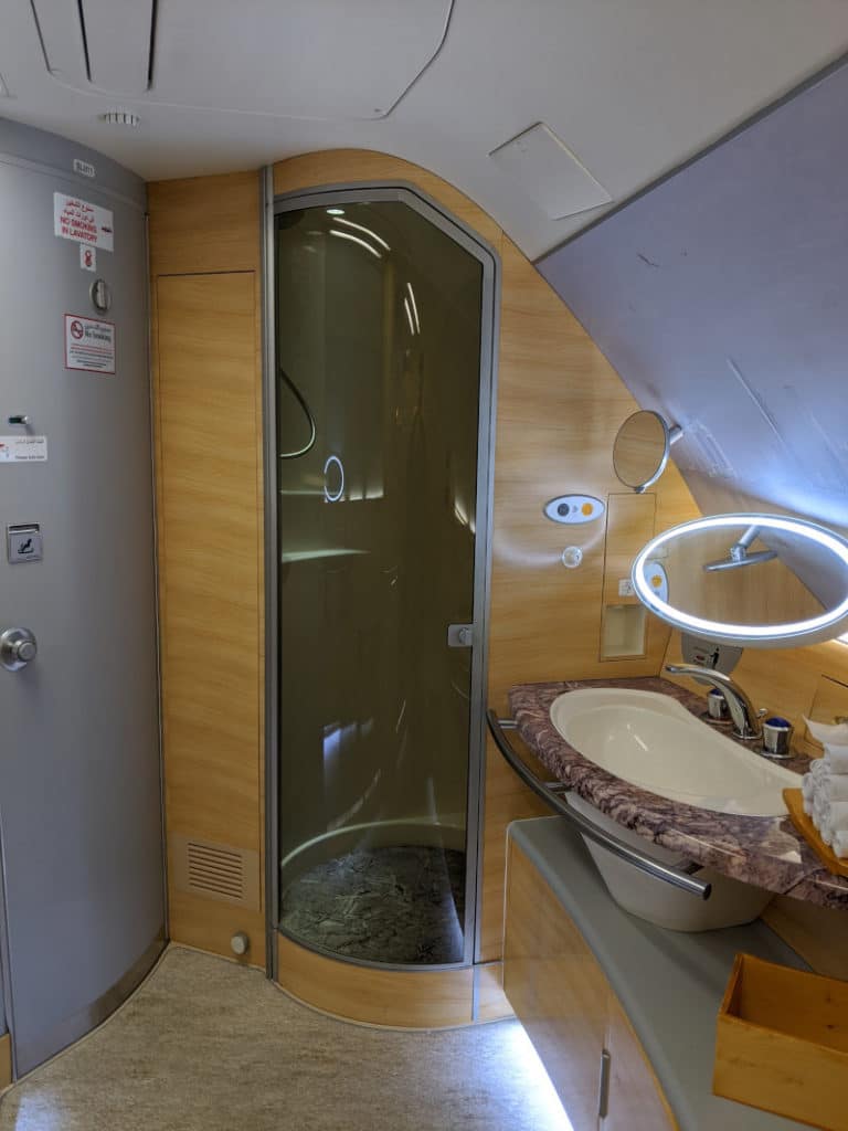 First Class shower