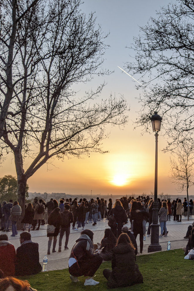 Madrid sunset