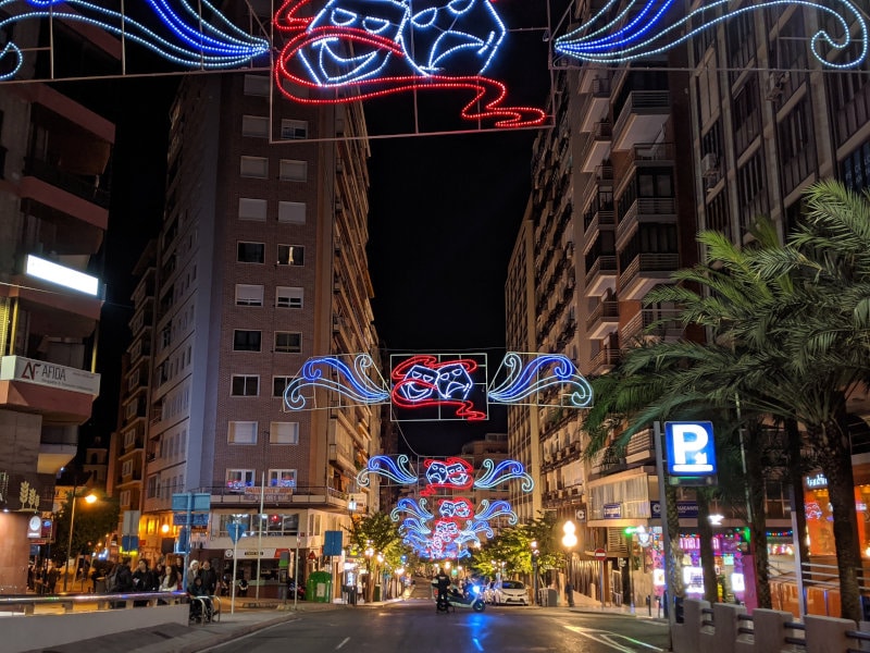 Alicante festival street