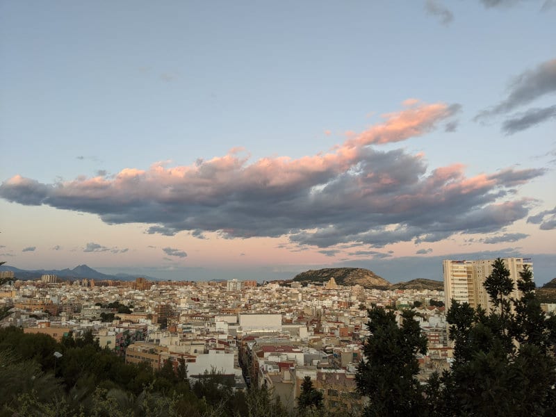 Alicante sky view