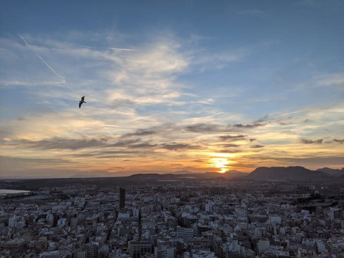 Castle sunset