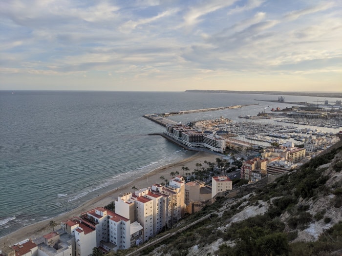 Alicante at dusk