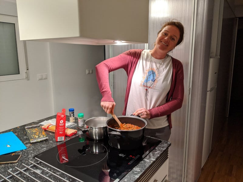 Cooking in Alicante night 1