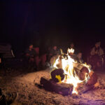Koondrook fire at night